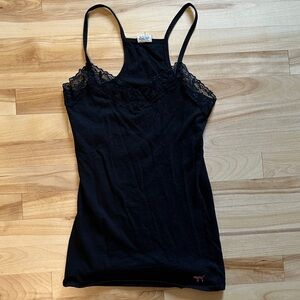 PINK Victoria's Secret Black Lace Camisole